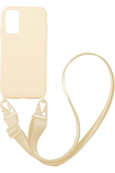 Other Sonique Carryhang Υγρή Θήκη Πλάτης Σιλικόνης 0.5mm με Λουράκι Μπεζ (Gal...