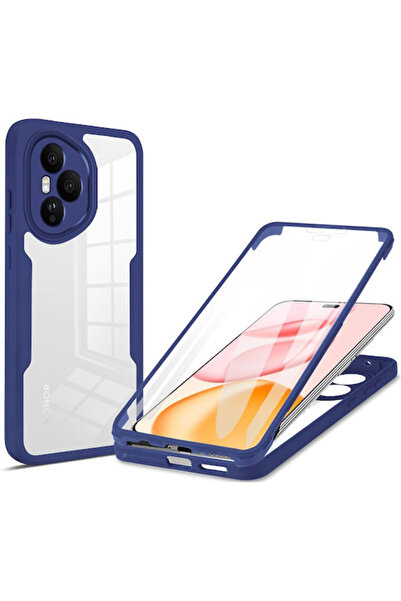 Techsuit ColorVerse 360 Πλήρης Κάλυψη Σιλικόνης Μπλε Honor 400 Pro