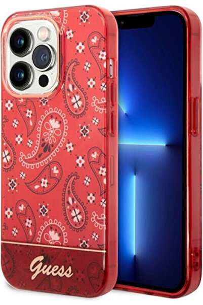 Guess Πλαστικό Κόκκινο Πίσω Κάλυμμα (iPhone 14 Pro Max) Κωδικός: GUHCP14XHGBNHR