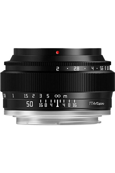 TTArtisan Φακός κάμερας crop 50mm f/2 σταθερός για Fujifilm X Mount Μαύρος