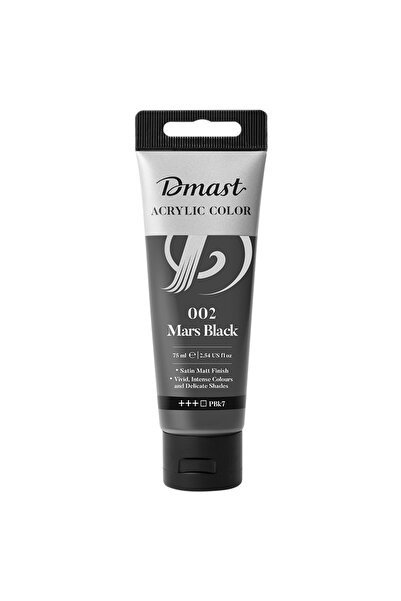 DMAST Culori Acrilice Profesionale 75ml Negru Marte 002 de la Pebeo