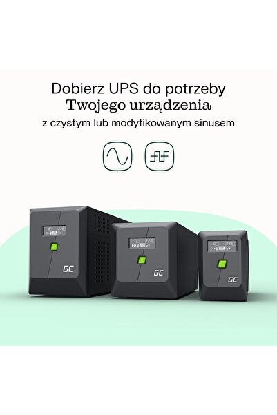 Other GREEN CELL UPS POWERPROOF 480W/750VA PURE SIN.