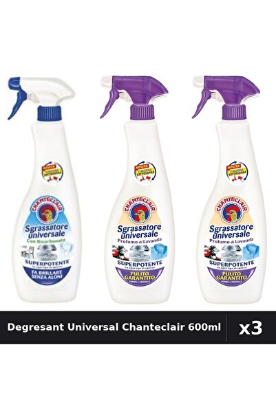Chanteclair Set 3 Degresant Universal 600ml - Bicarbonat, Lavanda, Mosc Alb
