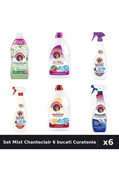 Chanteclair Set 6 Curatenie - Detergent, Balsam, Degresant 1575-1800ml - Colo...