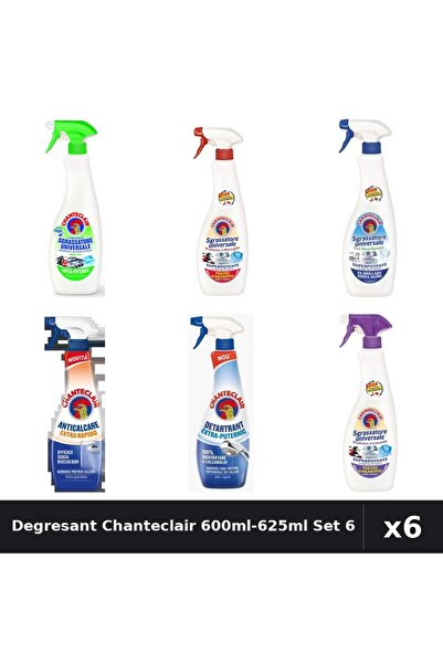 Chanteclair Set 6 Degresant Universal 600ml-625ml - Lamaie, Marsilia, Lavanda...