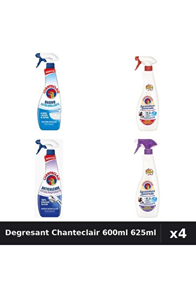 Chanteclair Set 4 Degresant Universal 600ml - 625ml Anticalcar, Marsilia, Mos...