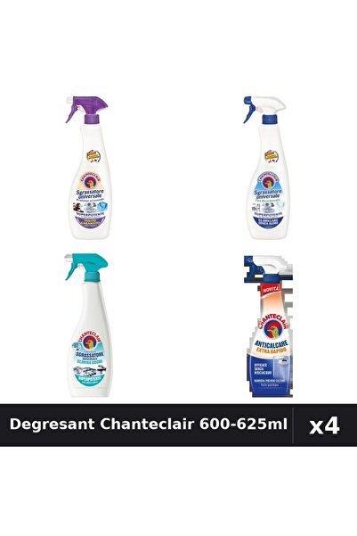 Chanteclair Pachet 4 Degresant Universal 600-625ml - Mosc, Bicarbonat, Anti-M...