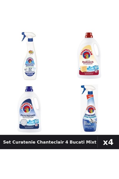 Chanteclair Set 4 Detergent și Degresant - 1575ml, 600ml, 625ml - Marsilia, B...