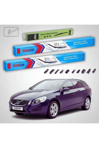 TEAMCAR Wipers Volvo V60 I 2010-2015 | Front and Rear Flat Set – TeamCar®