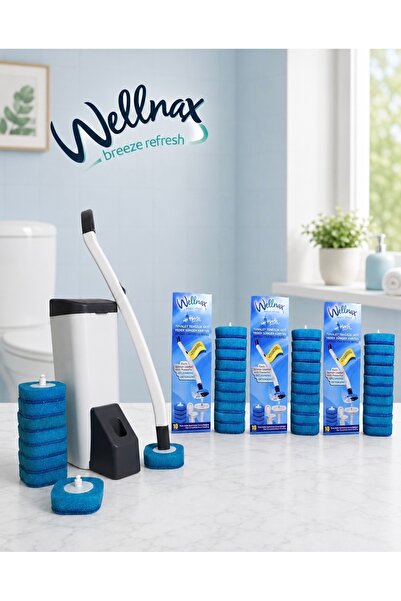 Wellnax breeze refresh Special Toilet Cleaning Set + 30 Disposable Detergent-...