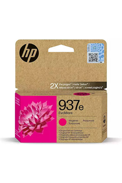 HP 937e EvoMore Γνήσιο Μελάνι Εκτυπωτή InkJet Ματζέντα (4S6W7NE)