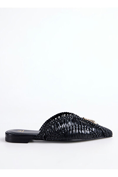 Patrizia Pepe Siyah Kadın Deri Espadril 2Z0018L109K103