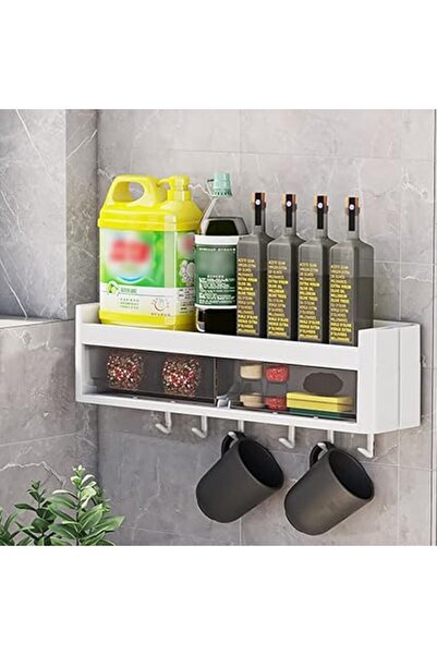 IBAMA Wall-mounted shelf with drawer from Ibama, spice storage holder, adhesi...