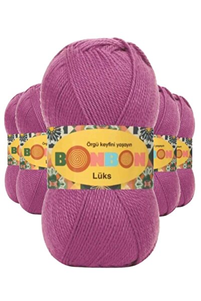 atastore2017 5 Pieces of Luxury Booties Yarn Wool Purple 98402 - Bonbon Mudanis