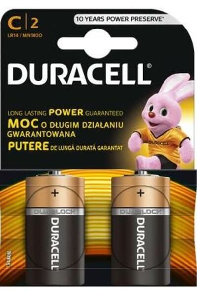 Duracell Baterie alcalină R14 (C) 2 buc/blister