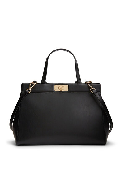 Tommy Hilfiger Γυναικεία TH Modern Satchel Τσάντα Μαύρη AW0AW18729-BDS