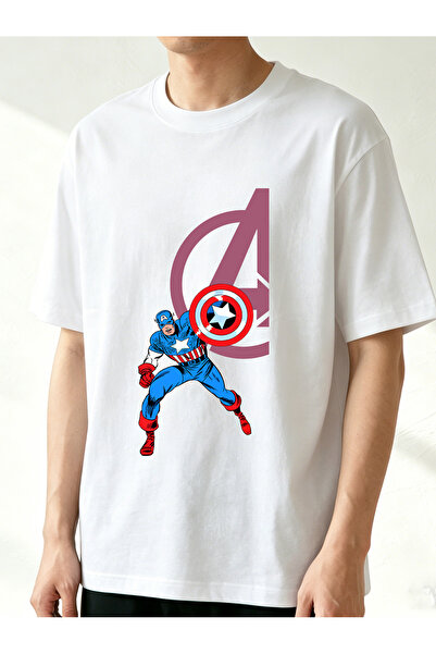 SAUDI DISNEYLAND disneyland MARVEL Men and Women's 100% Cotton T-Shirt - Over...