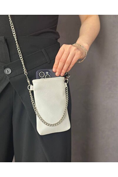 Nues Zv Women's Phone Bag / Shoulder Bag (White)