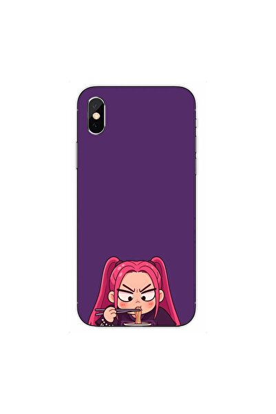 OEM Husa compatibila cu Apple iPhone X Silicon Gel Tpu Model KPop Demon Hunte...
