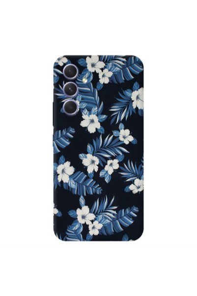 Other Samsung A35 flower blue laves Transparent Silicone TPU Θήκη