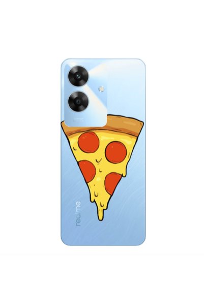 Other Realme Note 60 Pizza Slice Transparent Silicone TPU Θήκη
