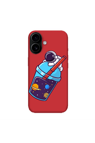 Other Apple Iphone 16 plus Longing in space Red Colored Silicone TPU Θήκη