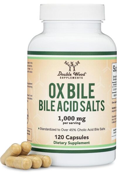 Double Wood Supplements Ox Bile For No Gallbladder (1,000Mg Per Serving, 500M...