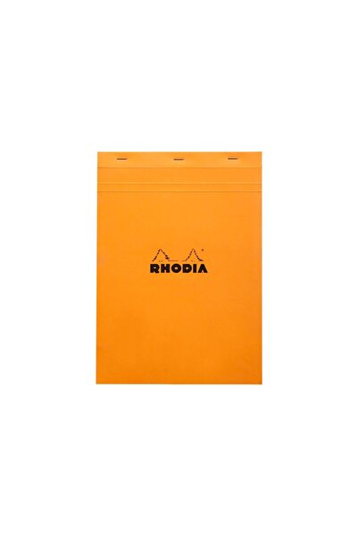 Rhodia A4 notepad, stapled, 80 sheets, No. 18, Basic, orange