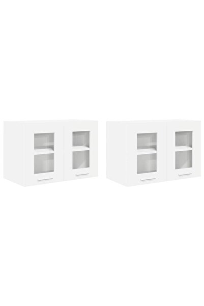 vidaxl Wall cabinet with 2 doors White 60 x 31 x 40 cm Composite wood