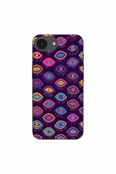 OEM Case compatible with Apple iPhone 16e Silicon Gel Tpu Tribal Eyes Pattern