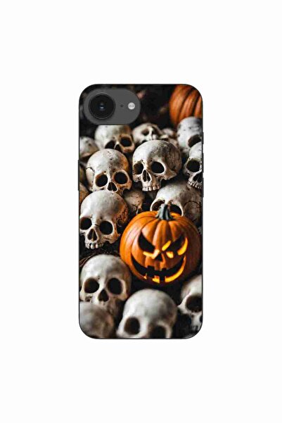OEM Husa compatibila cu Apple iPhone 16e Silicon Gel Tpu Model Halloween Patt...