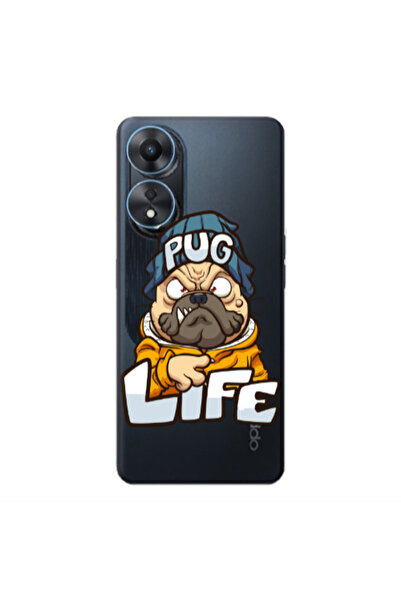 Other Oppo A 98 Pug Life 2 Transparent Silicone TPU Θήκη