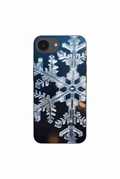 OEM Husa compatibila cu Apple iPhone 16e Silicon Gel Tpu Model Big Snowflake
