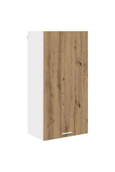 vidaxl Wall cabinet with door Artisan Oak and White 50 x 31 x 100 cm