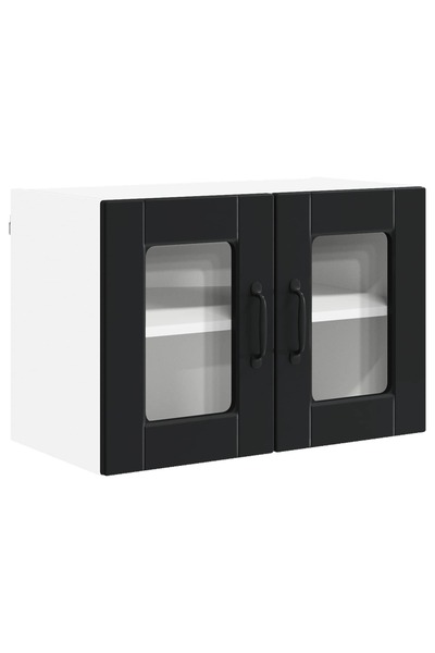 vidaxl Kitchen cabinet with shelf Black 60 x 31 x 40 cm Composite wood