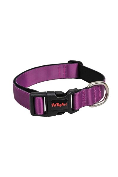 Pet Tag Art Pettagart Adjustable Purple Dog Collar