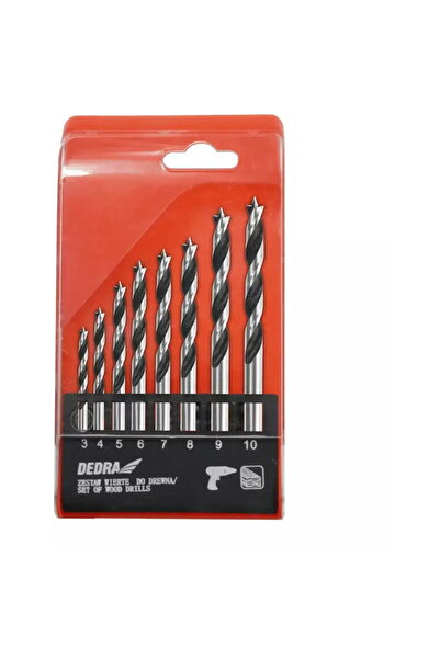 DEDRA EXIM Wood drill bit Top Bottom Set 8 pcs.: 3,4,5,6,7,8,9,10mm
