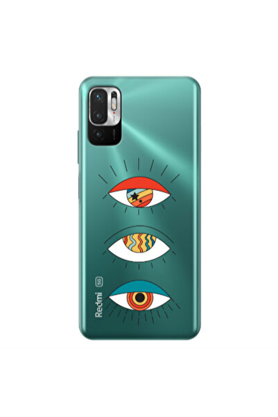 Other Xiaomi Redmi Note 10 Pro 5G 3 different eyes Transparent Silicone TPU Θήκη