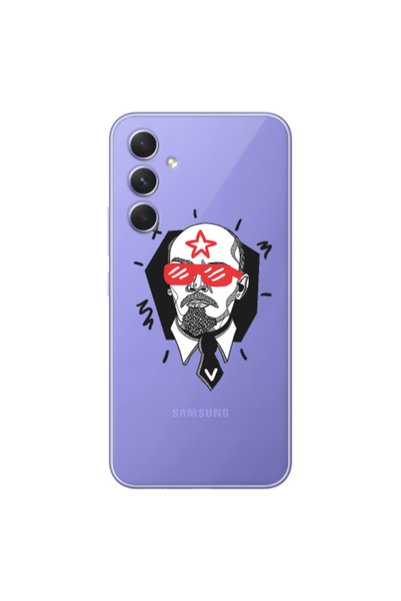 Other Samsung A54 Stars and glasses Transparent Silicone TPU Θήκη