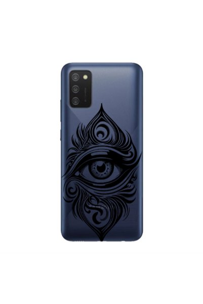 Other Samsung A03S Eye patterned drawing Transparent Silicone TPU Θήκη
