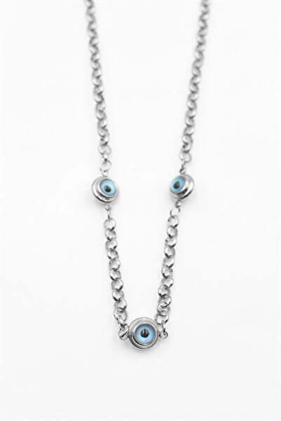 Marsilyan Nvdn- Ieg - Evil Eye Necklace - Silver Iegrs-Nvdn1