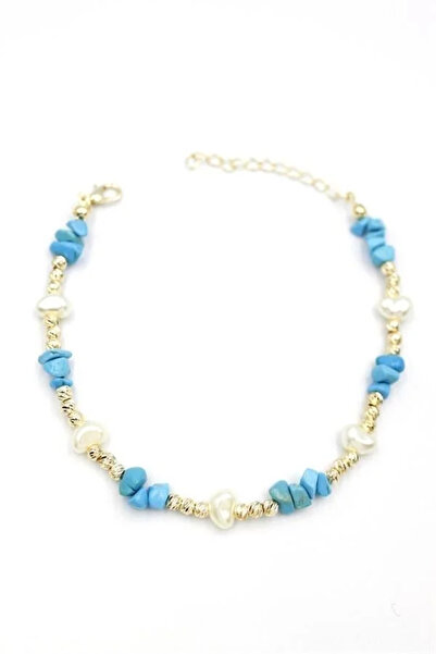 Marsilyan Nvdn- Ieg - Dorika Stone Anklet - Turquoise Iegrs-Nvdn1