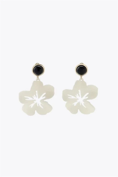 Marsilyan Nvdn- Ieg - Flower Earrings - Cream Iegrs-Nvdn1