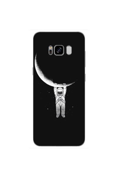 Other Samsung S8 Swinging on the moon Transparent Silicone TPU Θήκη