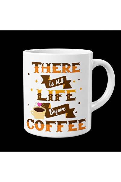 robel There Is No Life Before Coffee Mug – Funny Coffee Lover Ceramic Mug | R...