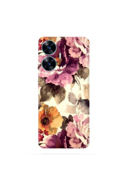 Other Realme C55 Daisies and roses Transparent Silicone TPU Θήκη