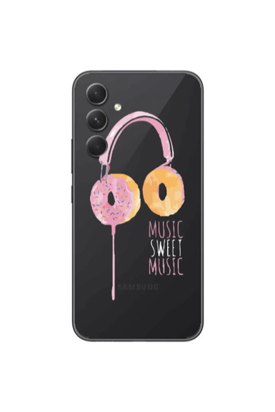Other Samsung Galaxy A05s Donut earphone Transparent Silicone TPU Θήκη