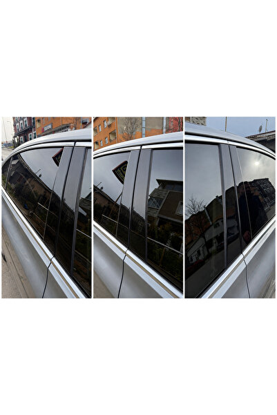 FD Damla Etiket Volkswagen Passat B8 B8.5 Kapı Direği Kaplama Piano Black Ren...