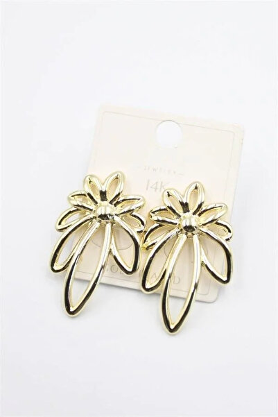 Marsilyan Nvdn- Ieg - Flower Earrings - Gold Iegrs-Nvdn1
