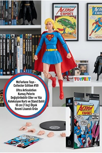 TOYFEST Dc Multiverse Supergirl Action Comics Mcfarlane Collector Edition # 5...